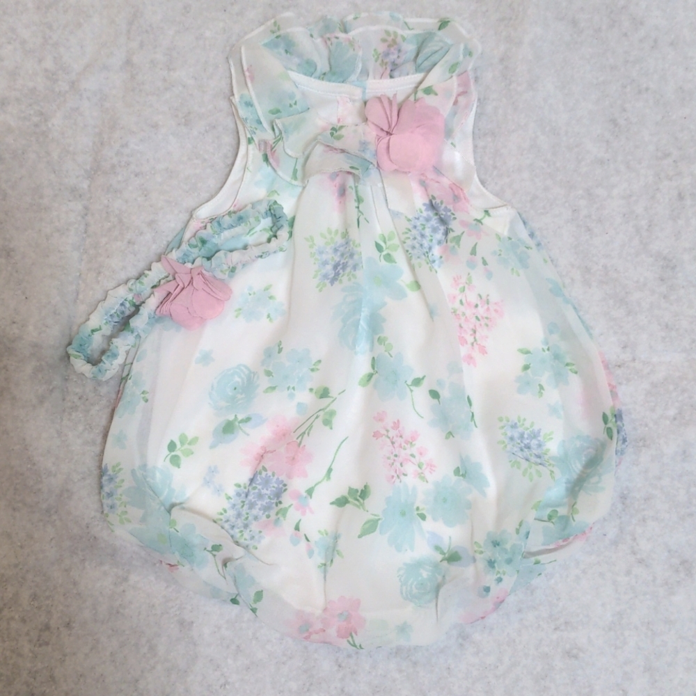 Dressy One Piece with Headband 6 months